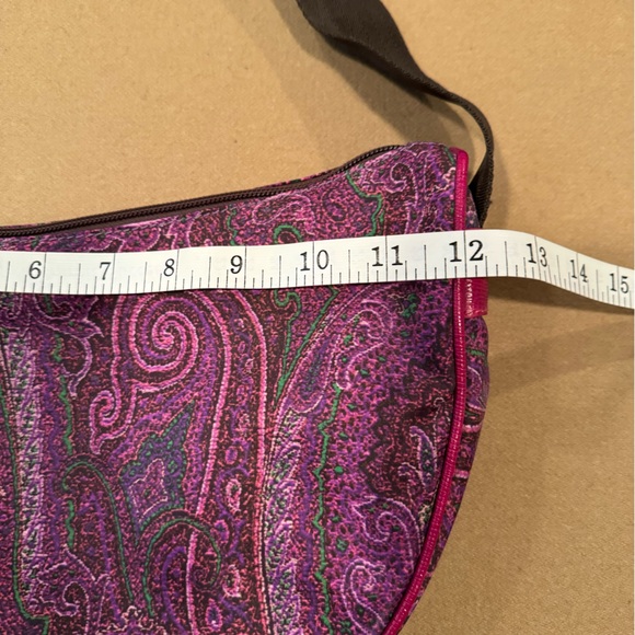 Etro Purple Paisley Shoulder Bag - Picture 6 of 15